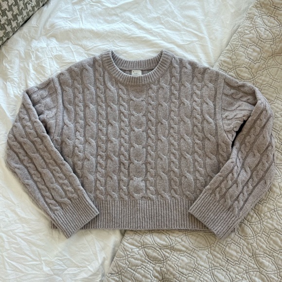 Target A New Day Cable Knit Sweater, L - Picture 1 of 4